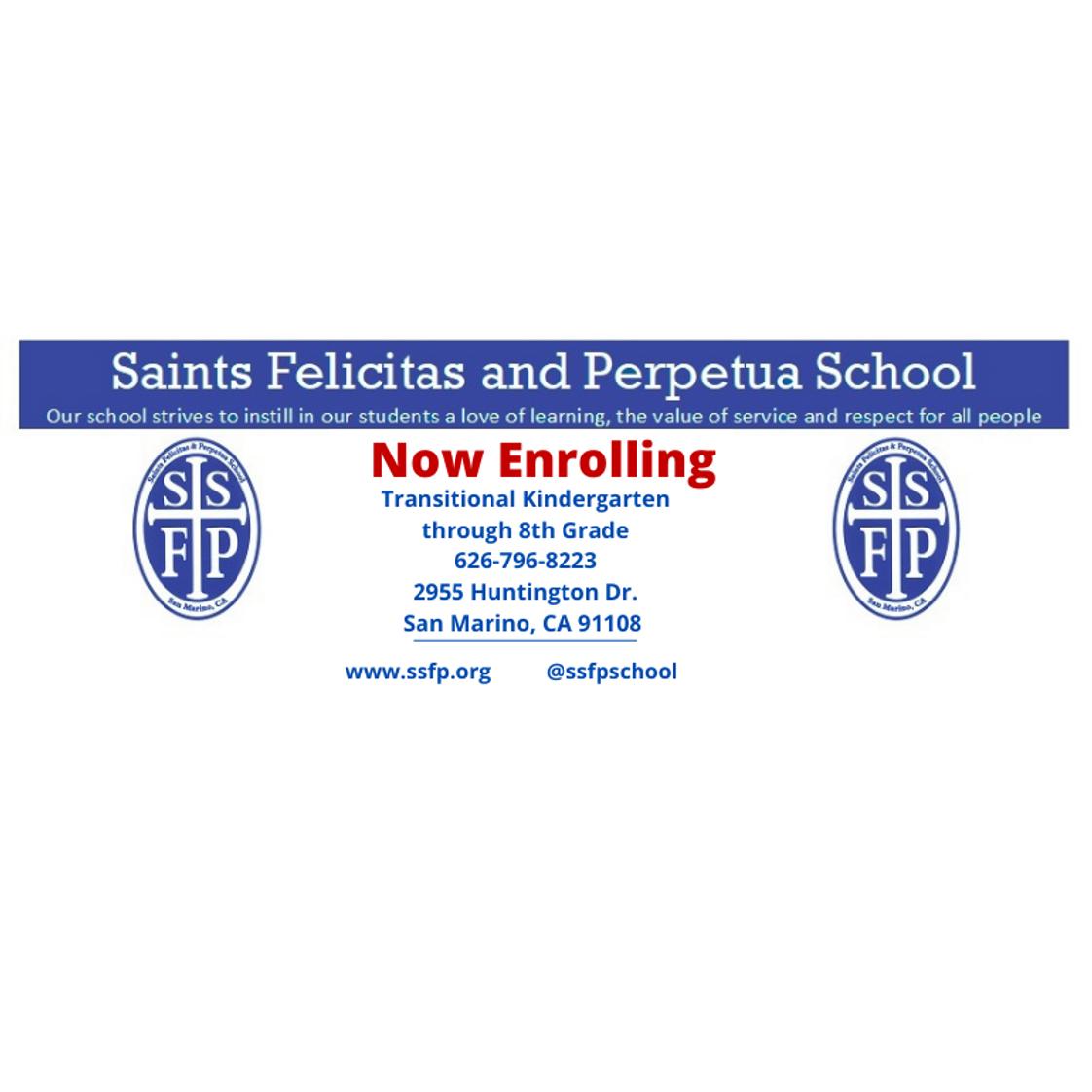 SS. Felicitas & Perpetua School Photo #1 - Now Enrolling: www.ssfp.org