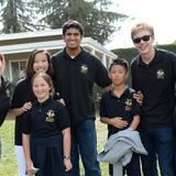 The Harker School Upper School Photo - Harker's Eagle Buddies program matches upper school students with lower school students for three years. The buddies meet 3 times per year for fun and food!