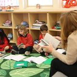 Palm Valley School Photo - Lower School students participating in a reading lesson.