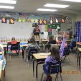 Walnut Creek Christian Academy Photo #4 - Mrs. Owens teaching her second grade class the FUN of art!