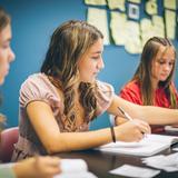 Front Range Christian School Photo #21 - FRCS Senior High students in class