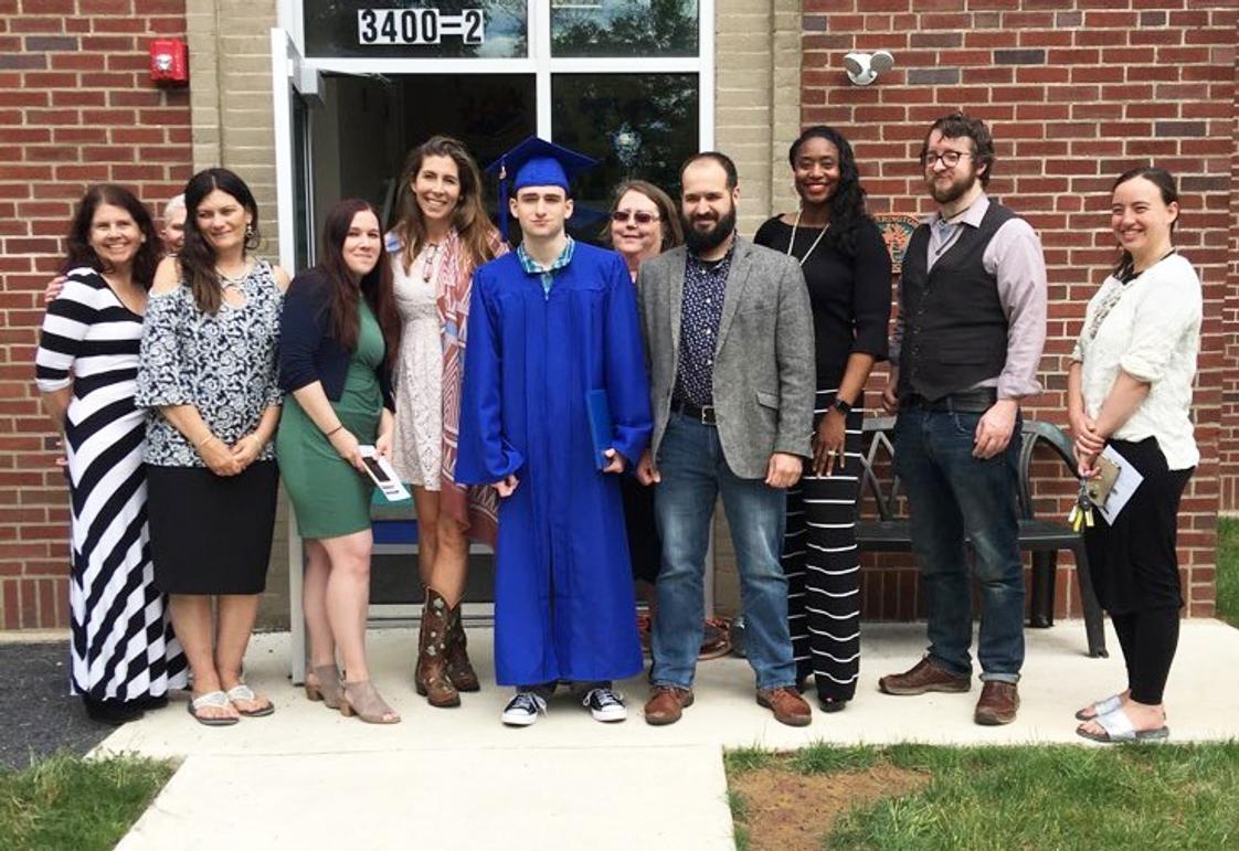 Daniel Morris School Photo - Graduate and staff