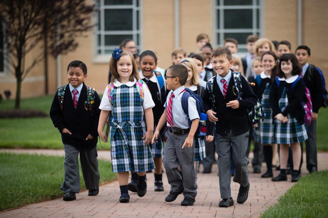 Our Lady Of Hope Catholic School Photo #1 - Students arriving to school in the morning