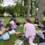 Longview School Photo #1 - Our students enjoying lunch after a field trip to the Francis Lehman Loeb Art Museum.