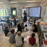 Spring Hill Christian Academy Photo #5 - Spring Hill Christian second grade large group math with one of our classroom smart boards.