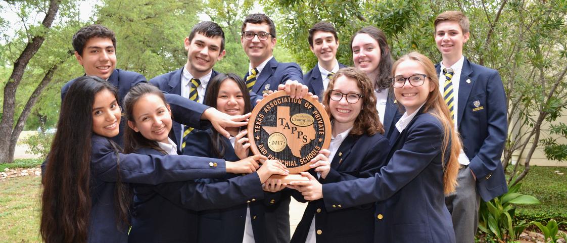 St. Dominic Savio Catholic High School Photo - 2016-2017 St. Dominic Savio Catholic High School State TAPPS Academic Champions.