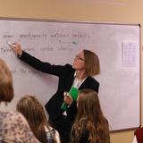 Agape Christi Academy Photo #4 - Sentence analysis for grammar class.