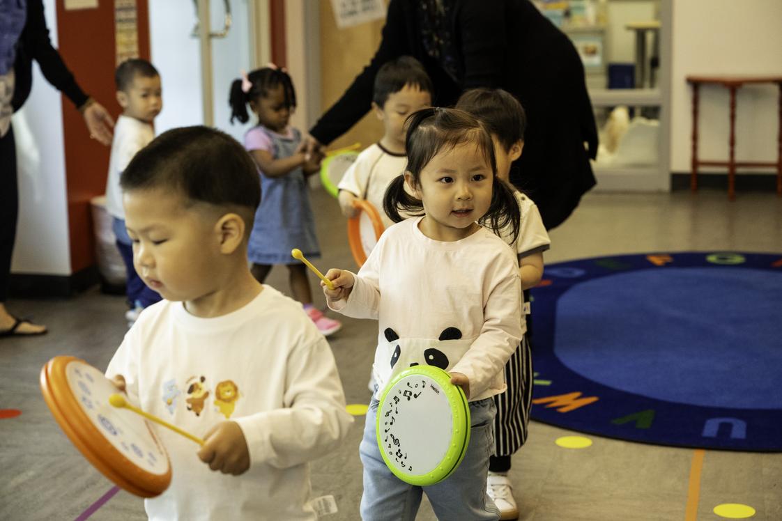 BASIS Independent McLean Photo - Toddlers discover the joy of music through singing, movement, and hands-on exploration that supports creativity, confidence, and early development.