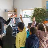 The Independent Day School Photo #9 - Mr. Lowry prepping the Field Science class for a gripping nature walk to identify plants and trees along our Nature Trail.