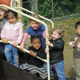 Wilmington Friends School Photo #2 - Friends Early Learning Center students - outside play is an integral part of the lower school program, with four playground areas designed for different age groups.