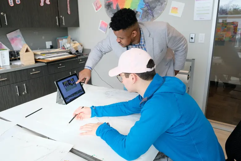 Fusion Academy Raleigh Photo #2 - In our mixed-media art studio students can discover their artistic passions or continue their love of creating art. We offer painting, drawing, graphic design, and many more different mediums for students to express themselves through art.