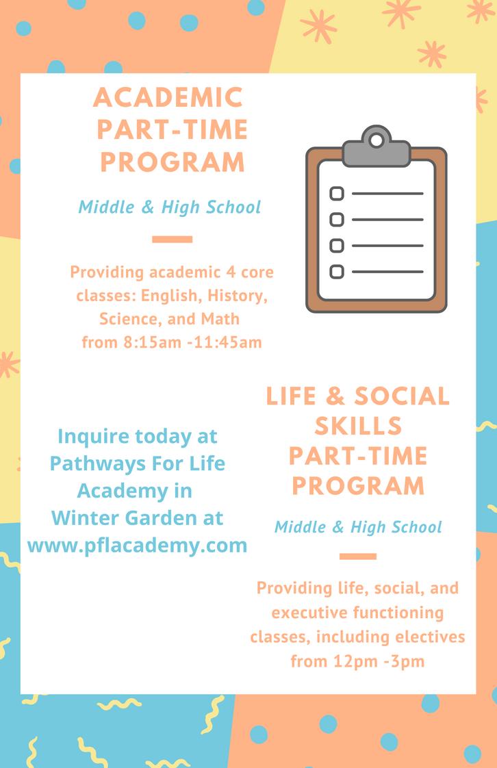 Pathways For Life Academy Photo #1 - We have full-time and part-time options. These are our part-time options.