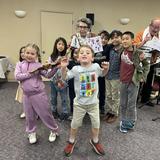 Temple Beth David Photo #4 - Morah Shoshana and Rabbi Ira singing with the JAS Kids.