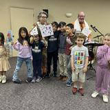 Temple Beth David Photo #2 - Morah Shoshana and Rabbi Ira singing with the JAS Kids.