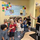 Village Preschool Academy Photo #11 - Tae Kwon Do lessons really help our students with not only physical development but balance, patience, listening skills, and our instructors add a lesson in respect with each weekly lesson.