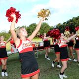Orangewood Christian School Photo #5 - Orangewood cheerleaders cheer hard at a home football game