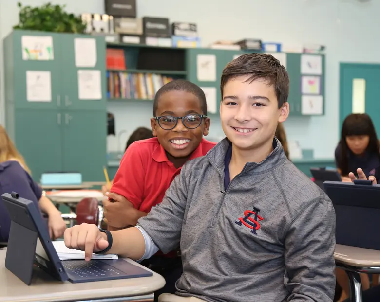St. Ann School Photo #2 - Middle School students are 1:1 iPad
