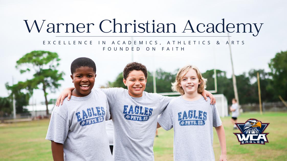 Warner Christian Academy Photo - Warner Christian Academy is committed to quality education, a highly qualified and loving faculty, a low student/teacher ratio, a strong athletic program, an outstanding fine arts program, and a commitment to prepare each of our students towards the college, university, ministry or vocation of their choice. Check us out at www.wcaeagles.org.