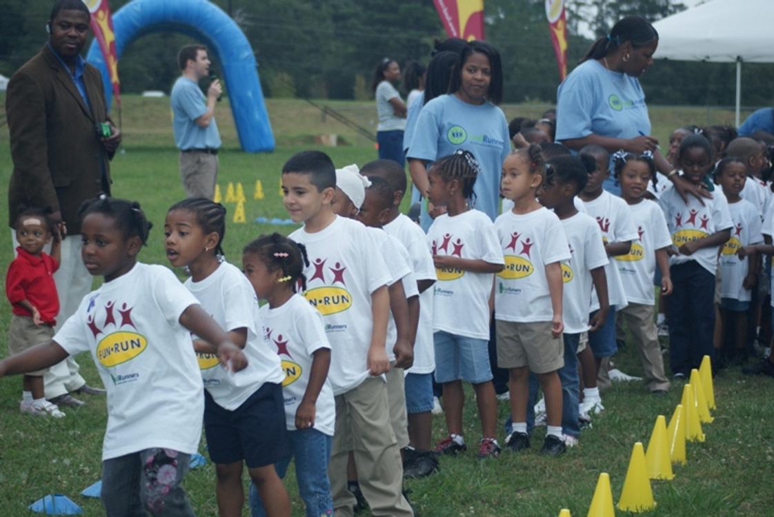 Mount Zion Christian Academy Photo #1 - Our Kindergarten students participating in a run/walk fundraiser for the academy.