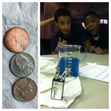 Sola Fide Academy Photo #7 - Science Class experiment - electroplating nickels with copper