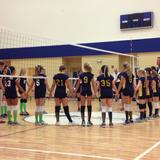 St. Joseph Catholic School Photo #7 - Girls volleyball is very popular. All of our sports matches begin with prayer to remind the competitors that fair play is a part of fierce competition!