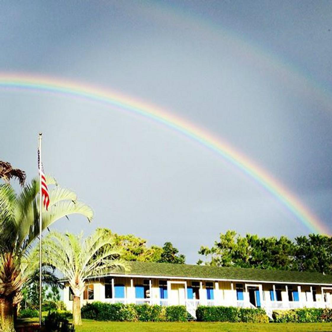 Kauai Christian Academy Photo - Rainbow over KCA