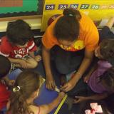 North Elston KinderCare Photo #7 - The preschool classroom learning to use measurement tools during cirlce time.