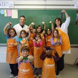 Community Christian School Photo - Showing off the slime we made with the help BASF.