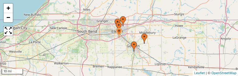 Related schools map