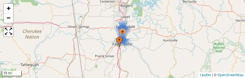 Related schools map