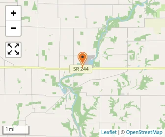 Map of Flat Rock Amish School