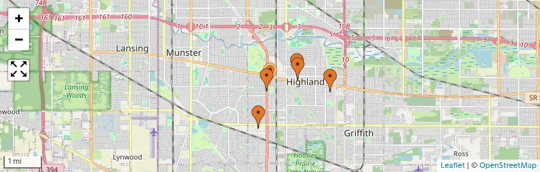 Related schools map