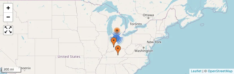 Related schools map
