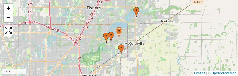 Related schools map