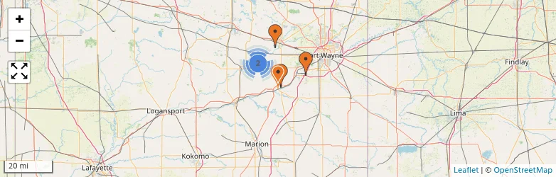 Related schools map