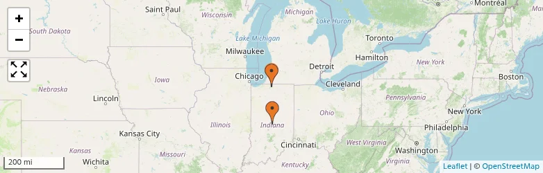 Related schools map