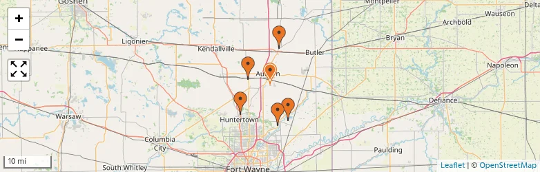 Related schools map