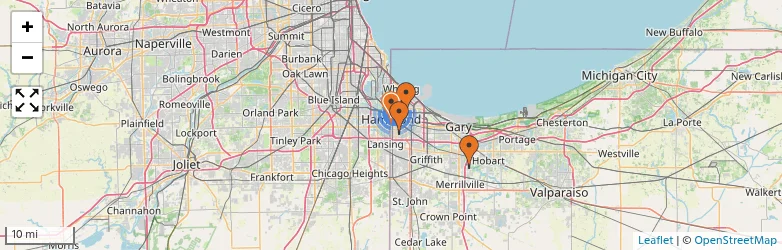 Related schools map