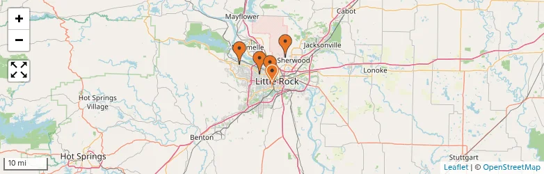 Related schools map