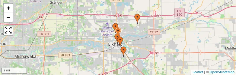 Related schools map