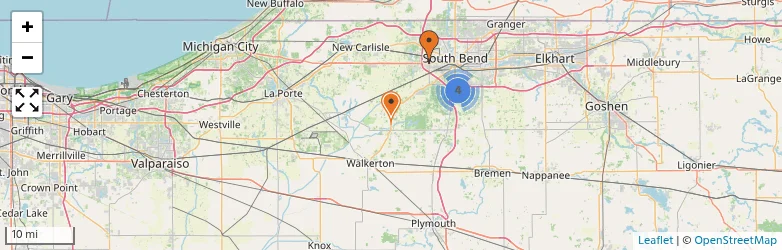 Related schools map