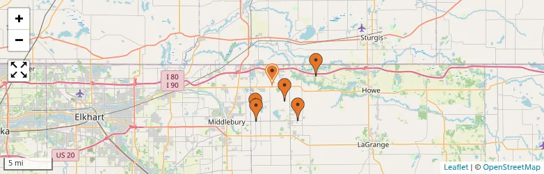 Related schools map