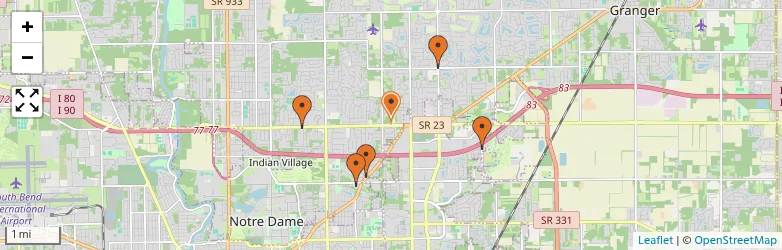 Related schools map
