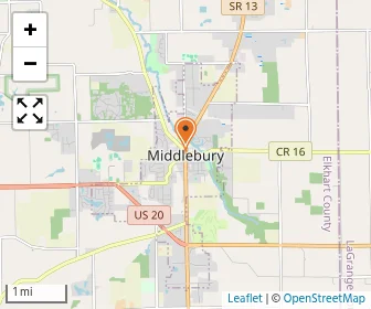 Map of Plainview Amish School