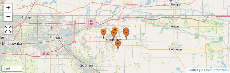 Related schools map