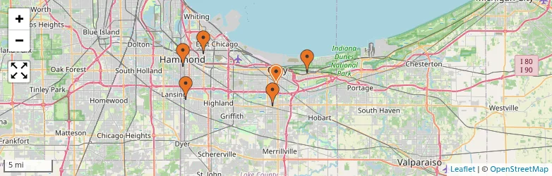 Related schools map