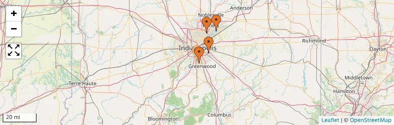 Related schools map