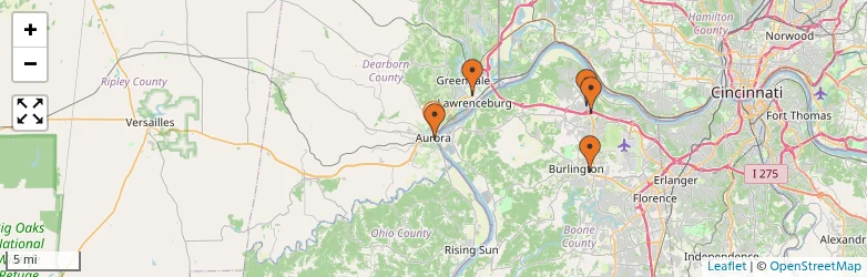Related schools map
