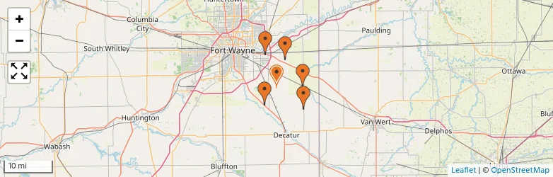 Related schools map