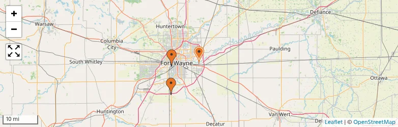 Related schools map